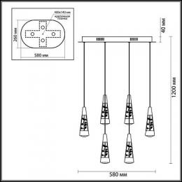 Подвесная светодиодная люстра Odeon Light Fimia  - 2